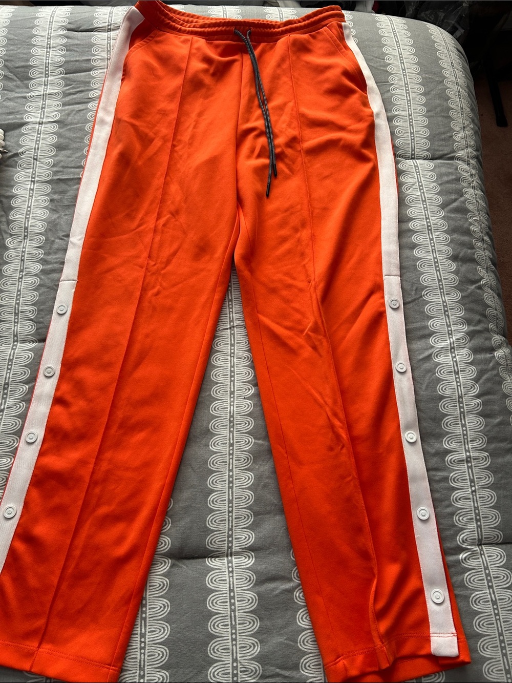 Hunter Bright Orange Athletic Shorts with Logo Tag